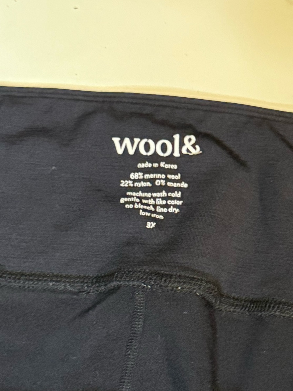 Wool& Black Merino Leggings - Picture 3 of 3